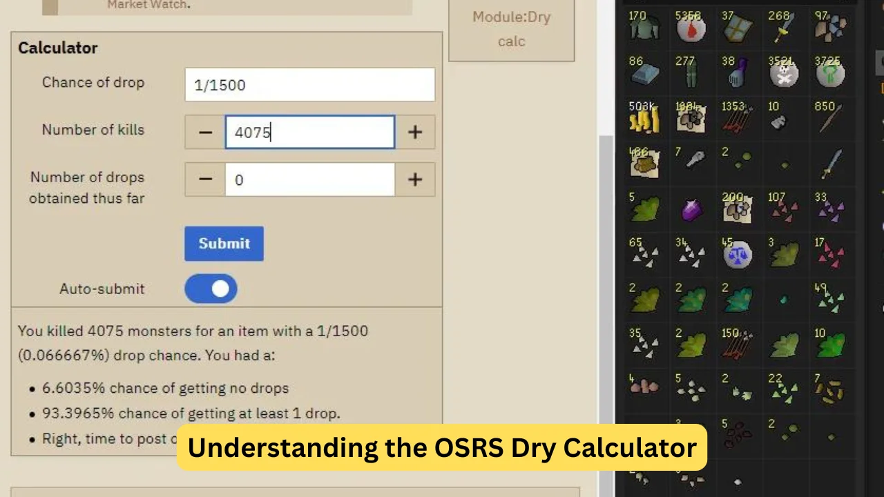 OSRS Dry Calculator