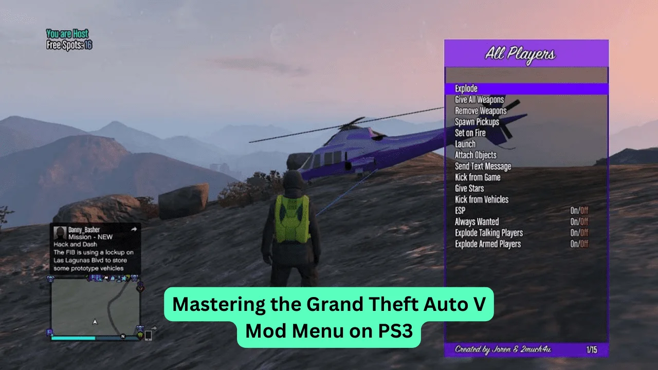 Mastering the Grand Theft Auto V Mod Menu on PS3